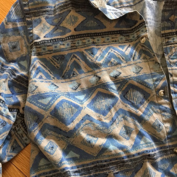 Patterned button down. - Picture 2 of 2